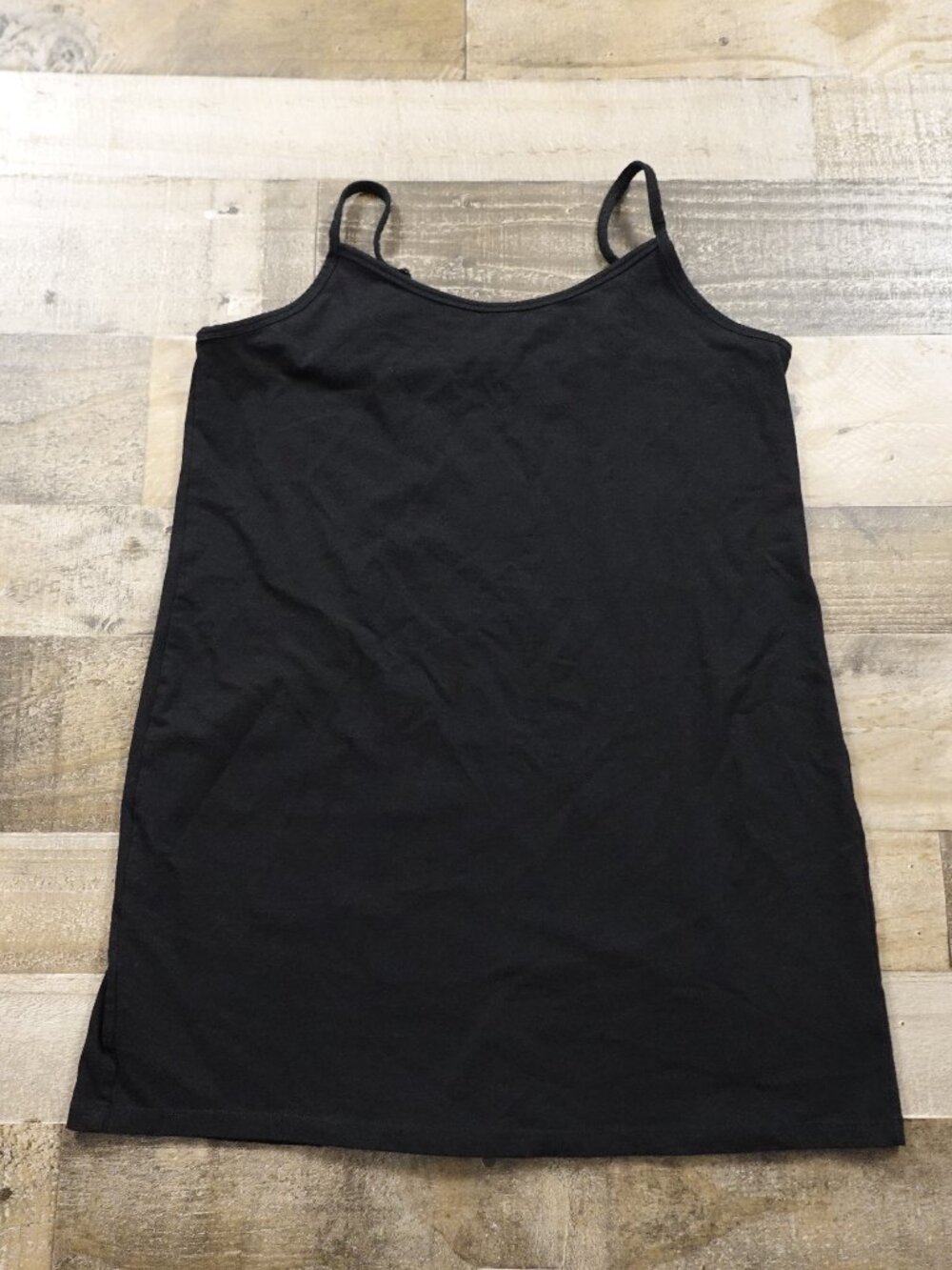 Torrid Foxy Tunic Cami Tank Top Women's Size 2 Black Longline Stretch Layering